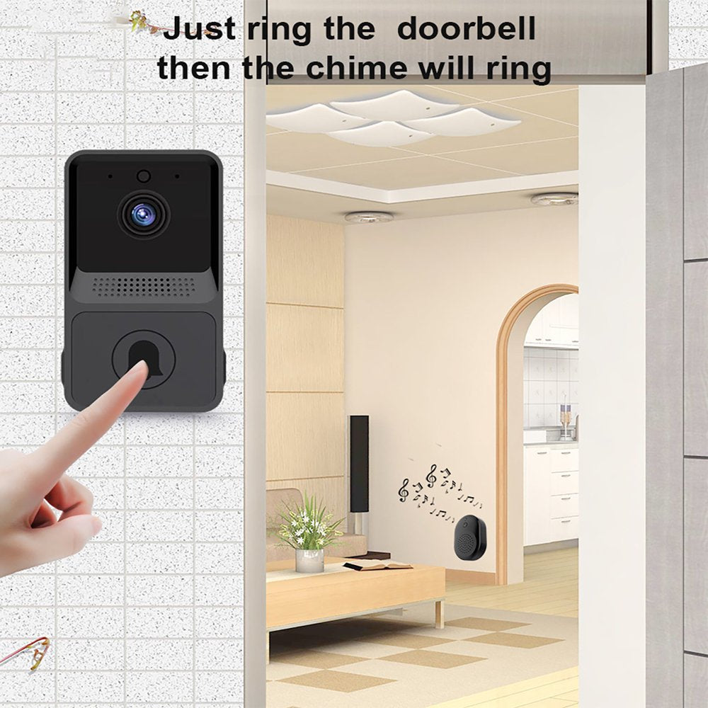 Smart Wireless Video Doorbell Camera W/2 Way Audio Cloud Storage, And 480P Wifi Remote Video Doorbell