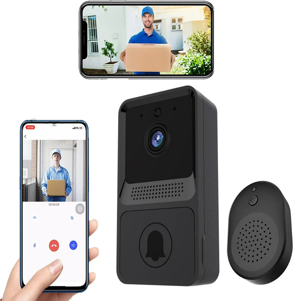 Smart Wireless Video Doorbell Camera W/2 Way Audio Cloud Storage, And 480P Wifi Remote Video Doorbell